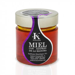 Honey with saffron karkom Jar 250 gr